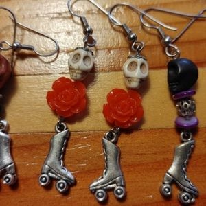 Skater earrings Skater De Los Muertos